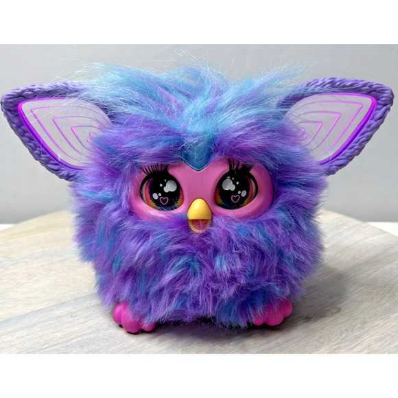 Other - Furby Purple Plush Tie Dye Interactive Toy Glowing Ears Talks WORKS
